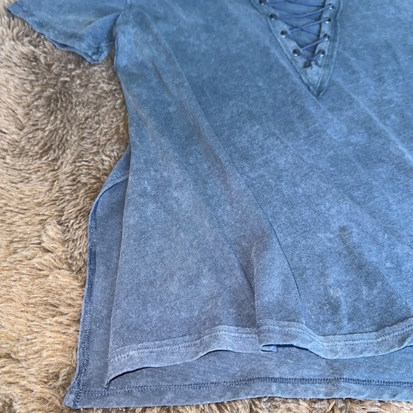 Free People Lace-Up Shirt NWOT XS - Picture 2 of 15